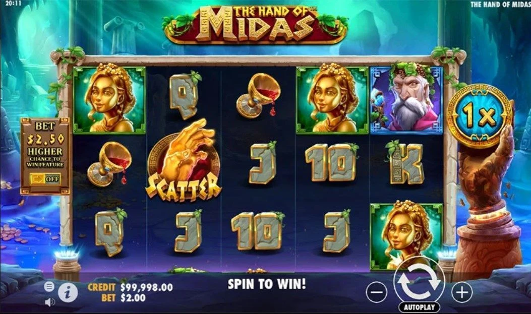 Sentuhan Emas Raih Hadiah Besar di The Hand Of Midas OLE777