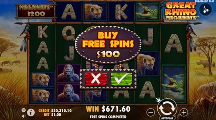 Jelajah Savana Penuh Kejutan Menarik di Great Rhino Megaways